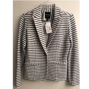 Blue & white striped blazer. NEW WITH TAGS!